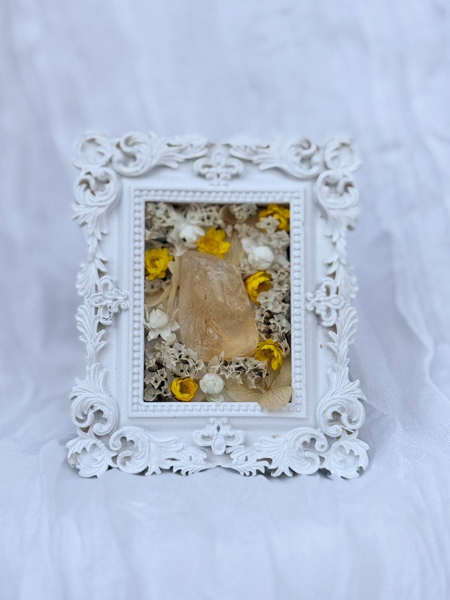 Floral Frame - Citrine