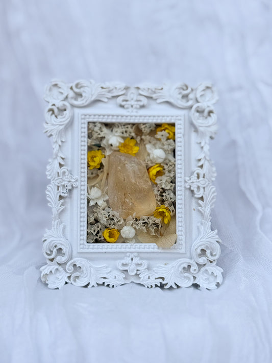 Floral Frame - Citrine